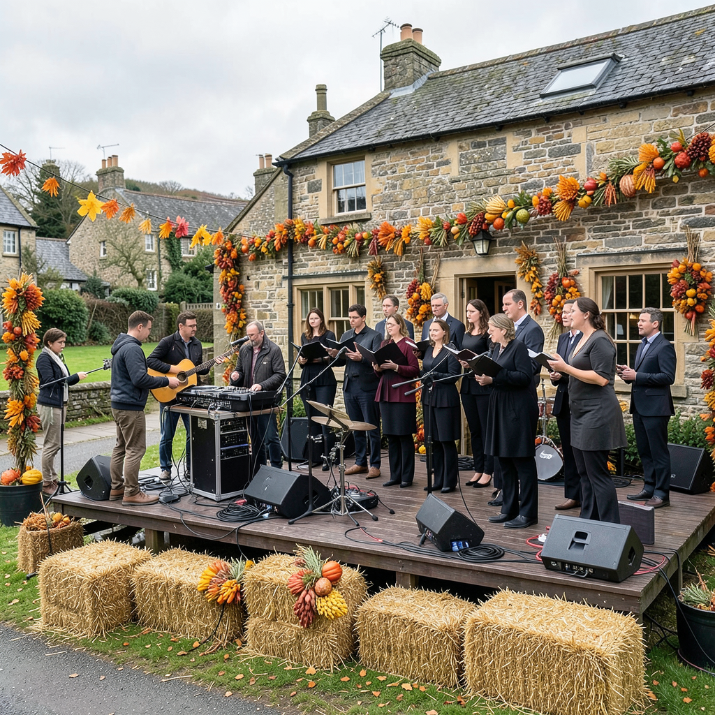 Groove Armada star and Hawkstone Farmers Choir play at Clarkson's Cotswolds pub